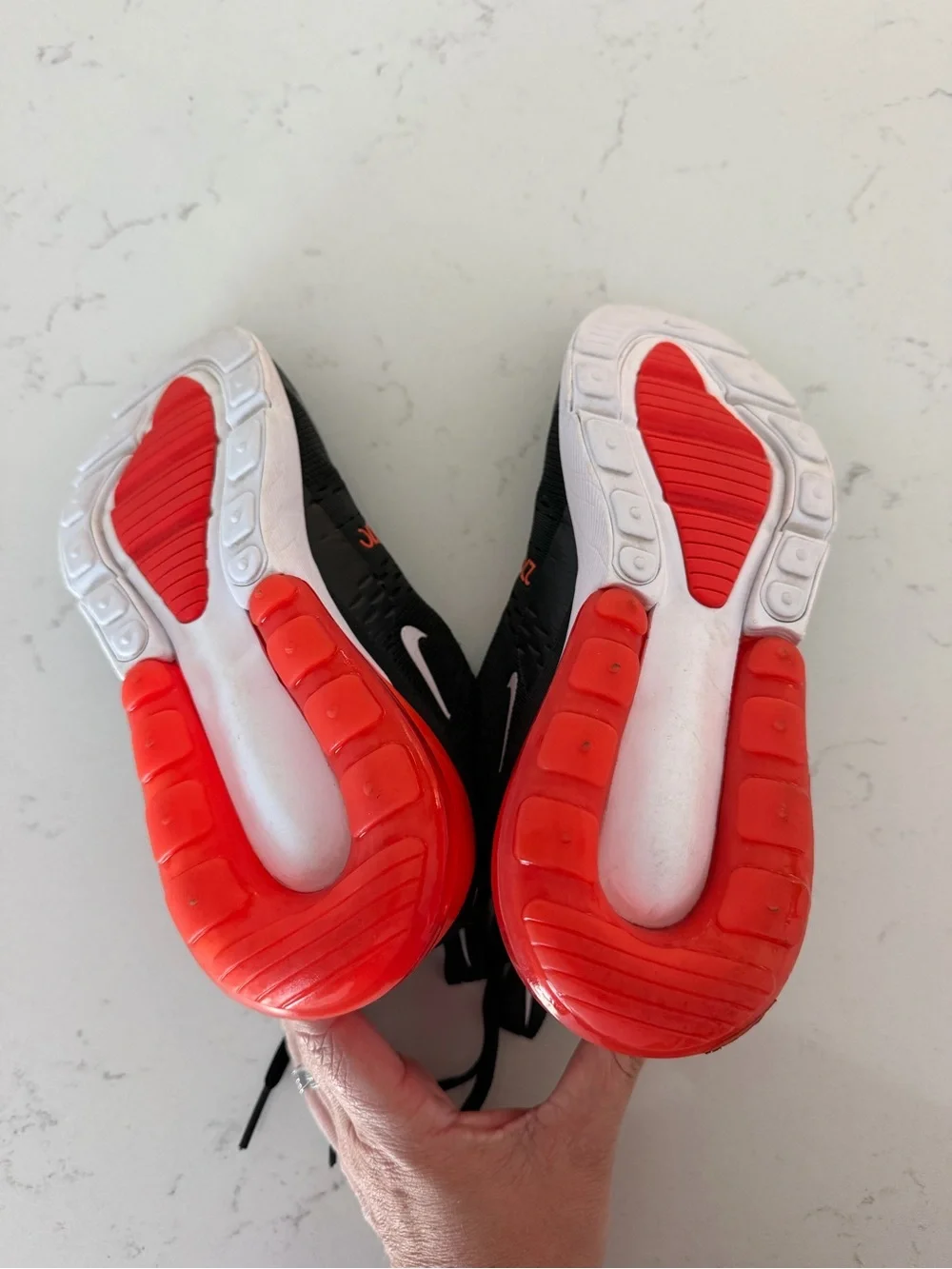 Nike Boy’s Black and Red 270 Sneakers